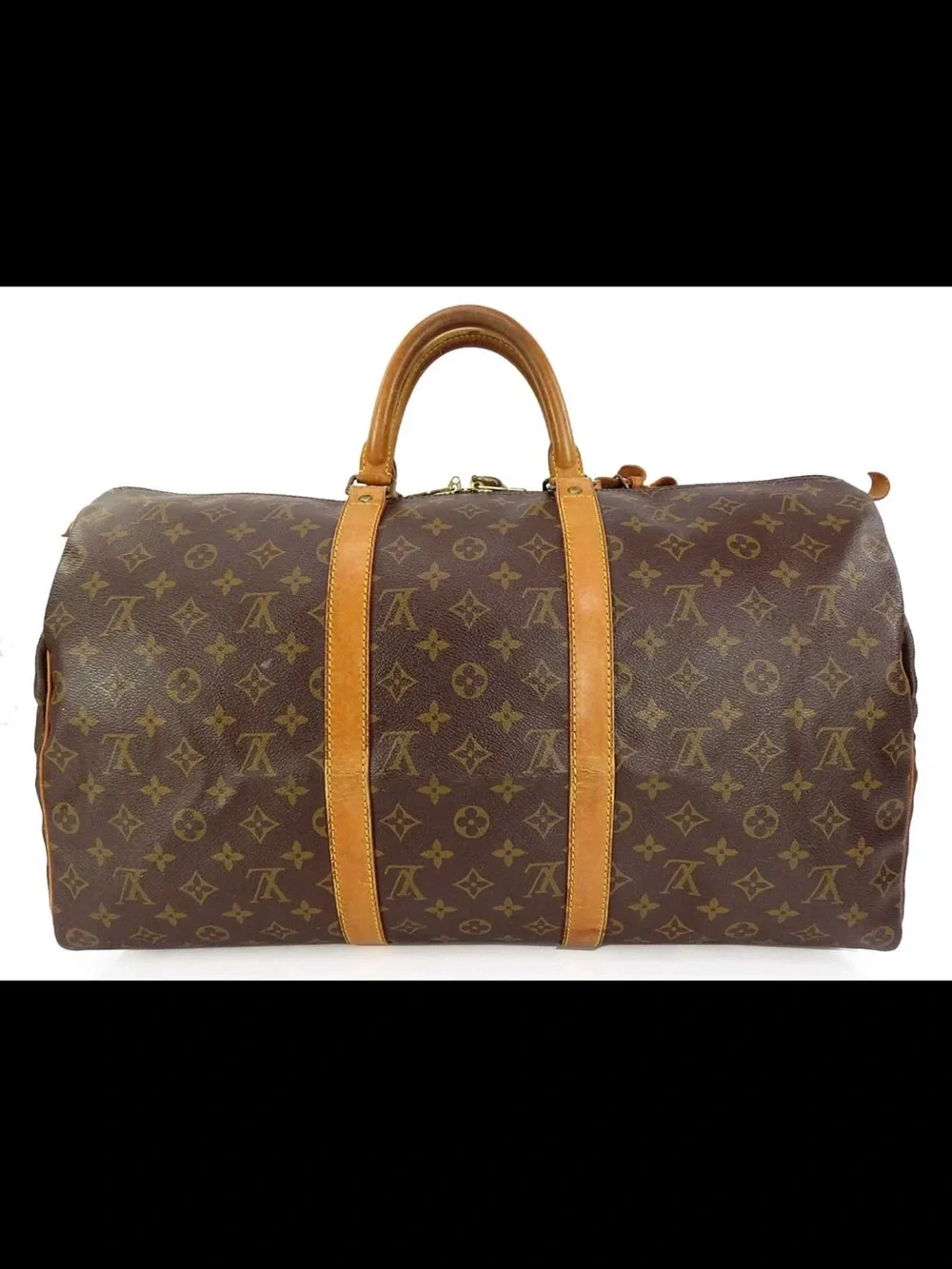 Louis Vuitton Monogram Canvas Duffel with Vachetta Trim